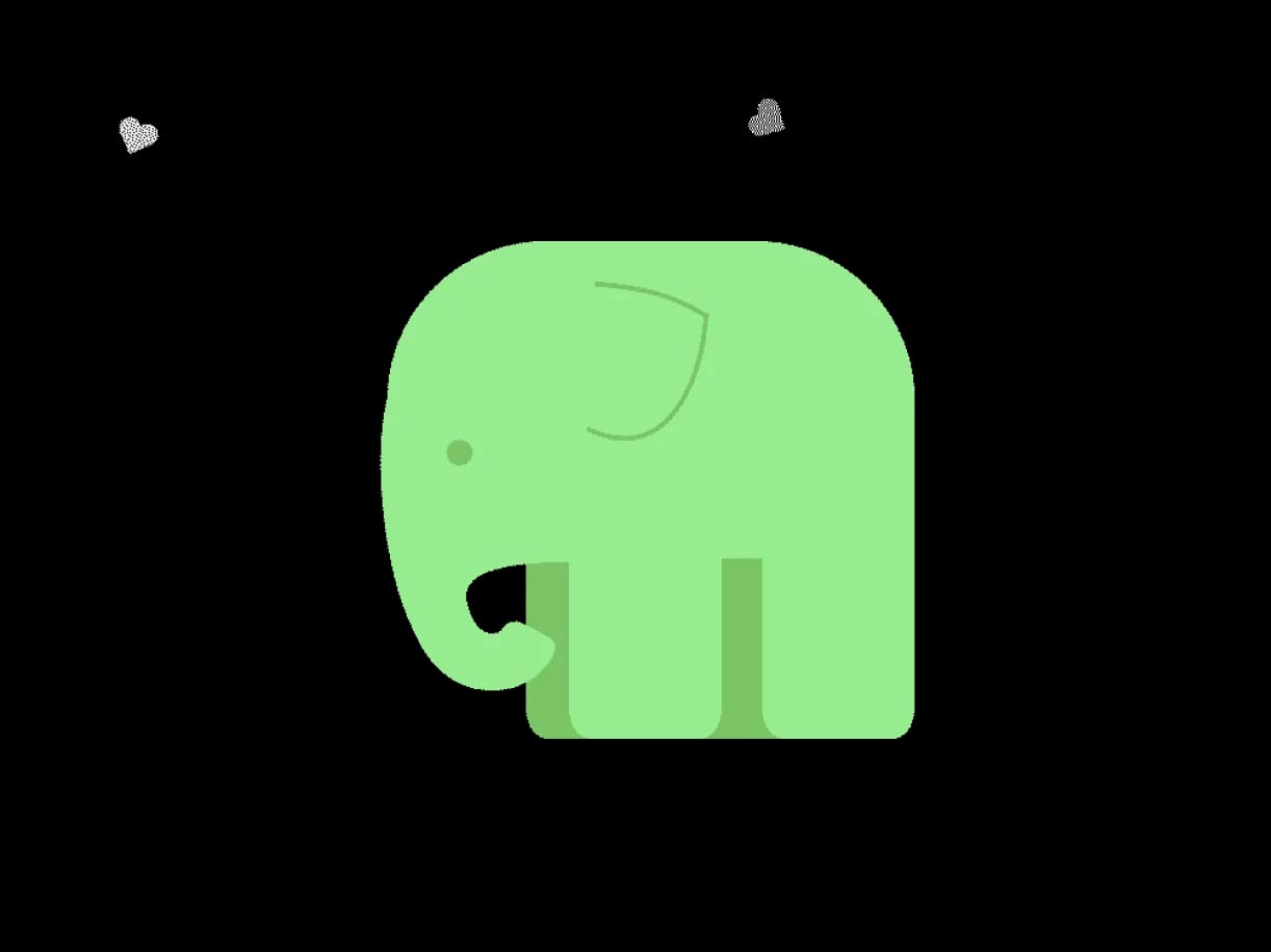 CleanNextWeek elephant mascot